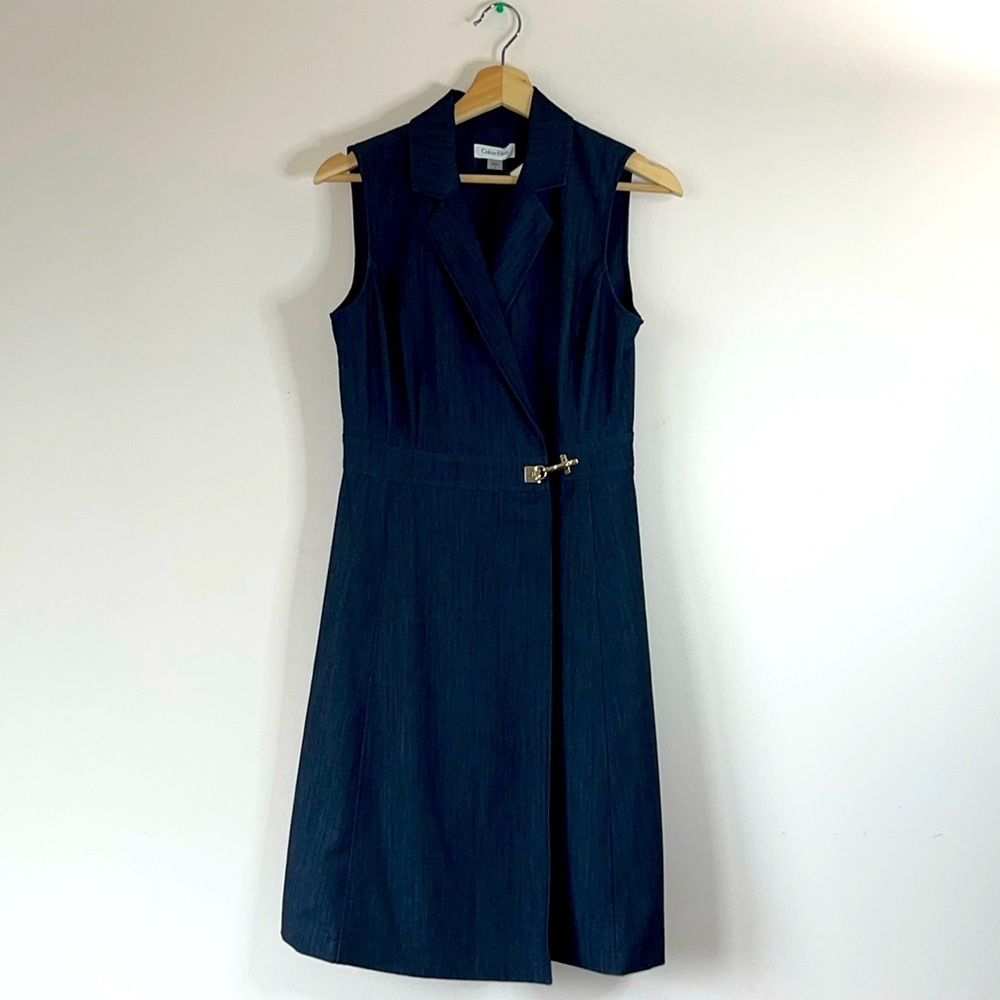 Calvin Klein Faux Wrap Dress Size 6